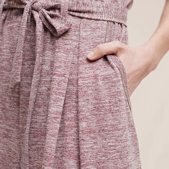 Anthropologie Saturday Sunday Saunter Wide Leg Jumpsuit S Maroon Red - Picture 4 of 7